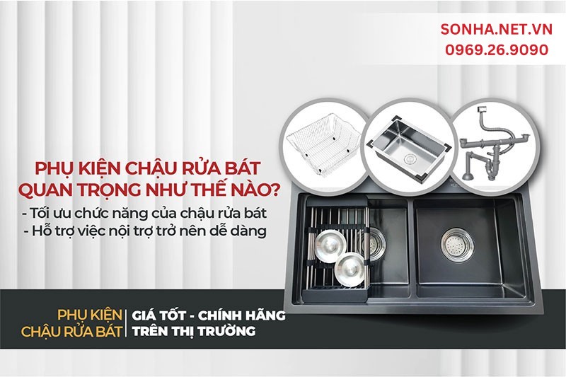 2 vai trò quan trọng của phụ kiện bồn rửa chén