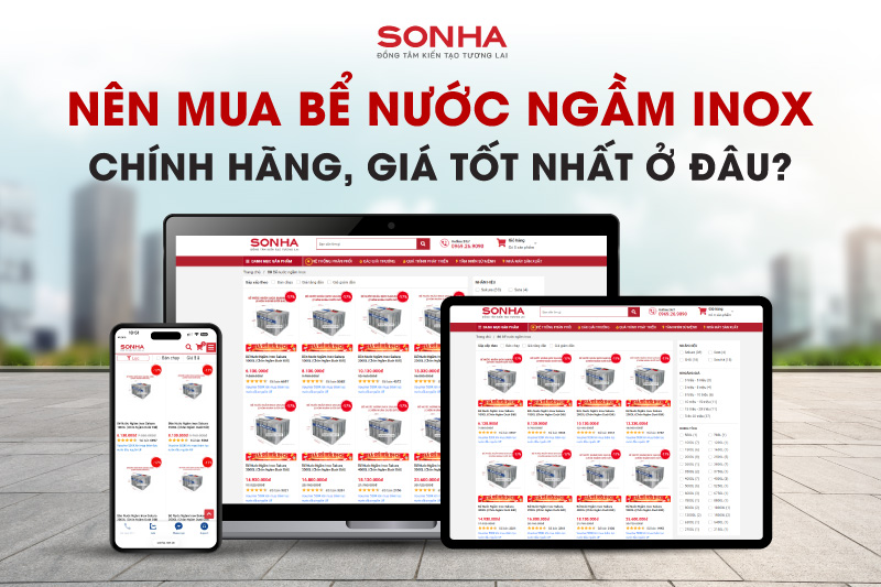 Địa chỉ mua bể inox ngầm chính hãng chất lượng cao, giá ưu đãi