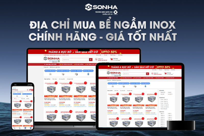 Địa chỉ mua bể nước chôn ngầm inox chính hãng giá tốt