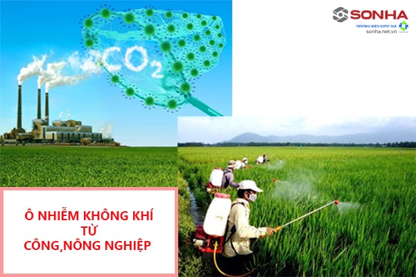 Ô nhiễm không khí nguyên nhân từ công, nông nghiệp