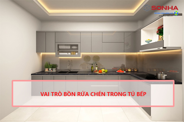 Vai trò bồn rửa chén trong tủ bếp