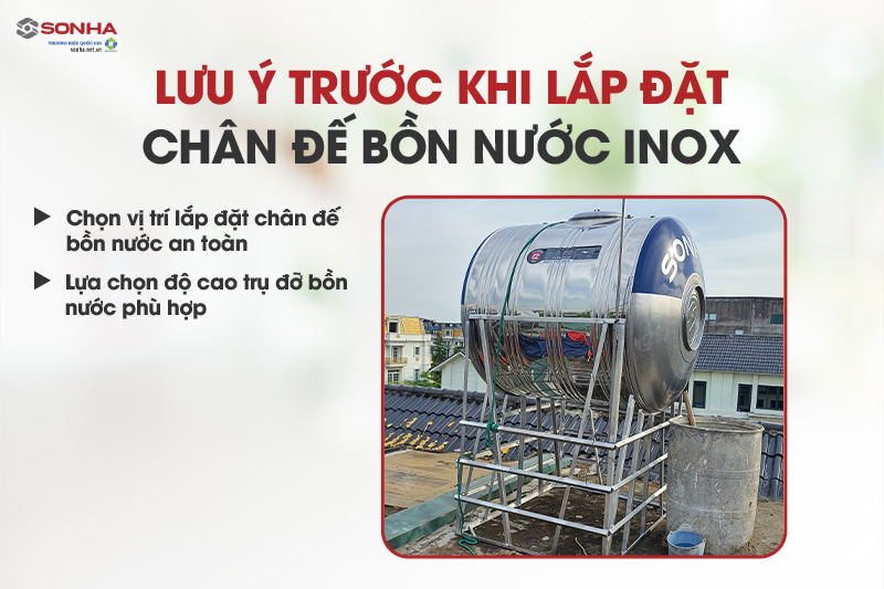 Những lưu ý quan trọng cần biết trước khi lắp đặt chân đế bồn nước