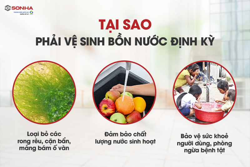 Lý do phải vệ sinh bồn nước thường xuyên là gì?