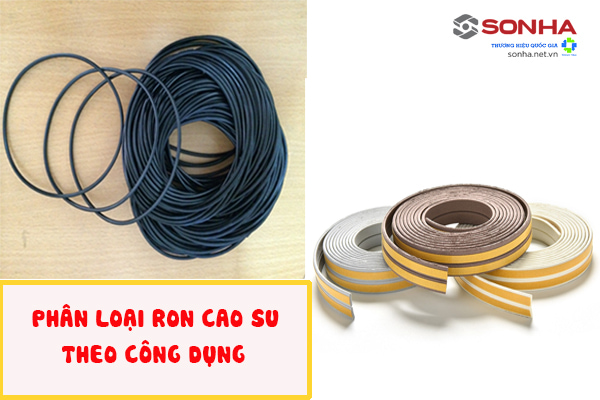 Phân loại ron cao su theo công dụng