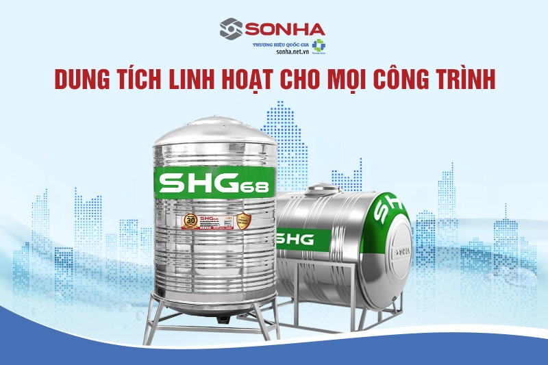 Dung tích linh hoạt cho mọi công trình