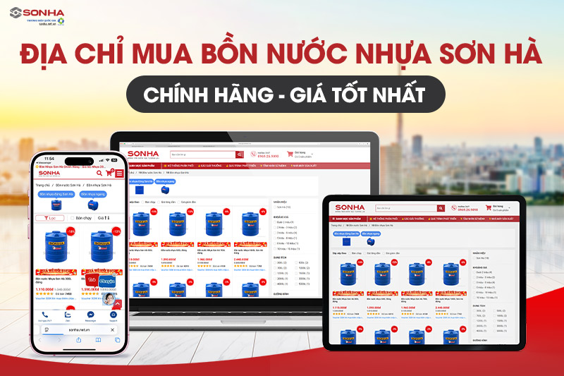 Địa chỉ mua bồn nước nhựa chính hãng giá tốt nhất