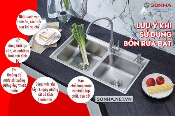 Lưu ý khi thông bồn rửa bát bị tắc