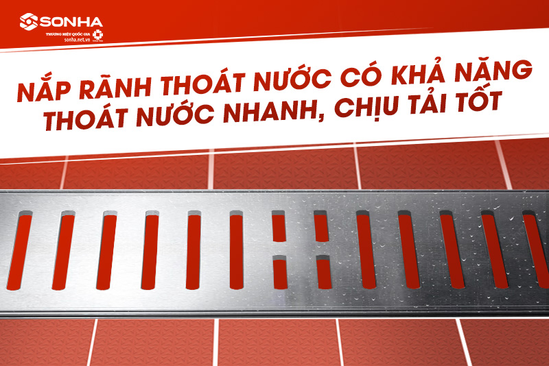 Tấm chắn thoát nước có khả năng thoát nước nhanh, chịu tải tốt