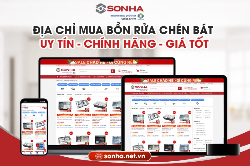 Sonha.net.vn - Địa chỉ mua bồn rửa chén uy tín chính hãng giá tốt nhất