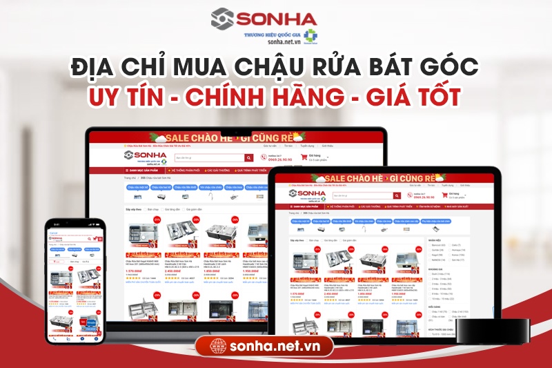 Địa chỉ mua chậu rửa bát góc chính hãng giá tốt nhất