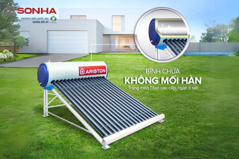 Bình nước nóng lạnh năng lượng mặt trời Ariston