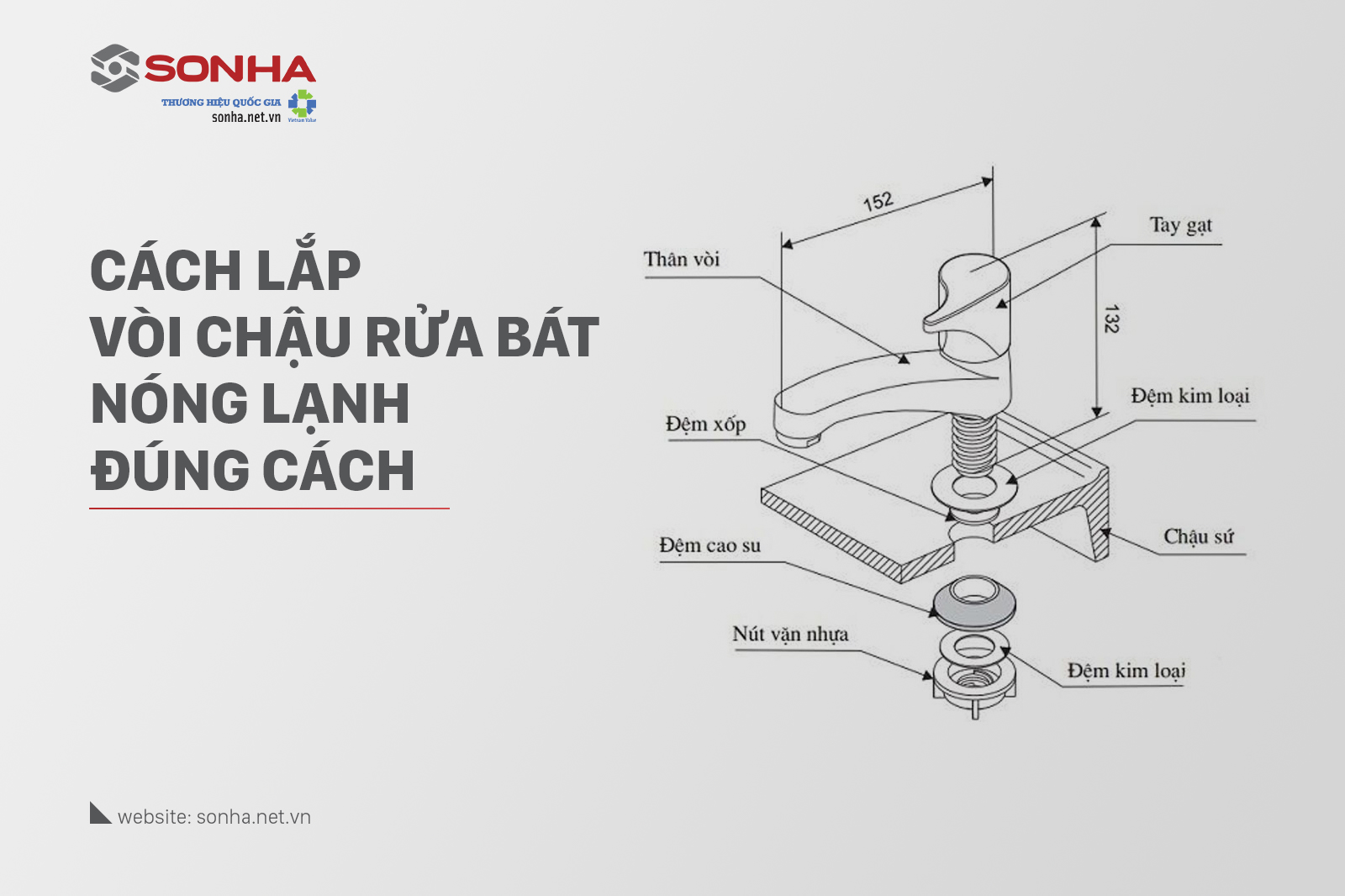 Cách lắp vòi rửa bát nóng lạnh đúng cách