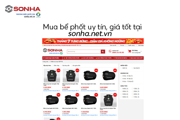 Sonha.net.vn địa chỉ cung cấp bể phốt chính hãng