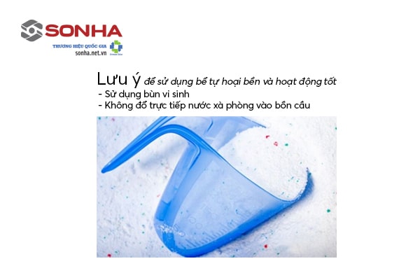 Lưu ý khi sử dụng bể phốt