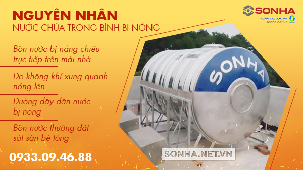 Nguyên nhân nước trong bình bị nóng