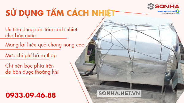 sử dụng tấm cách nhiệt