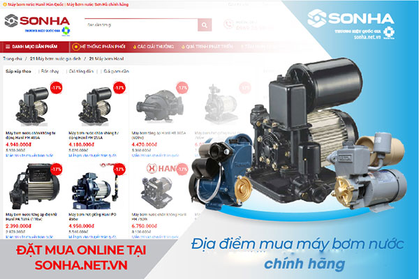 Địa chỉ mua máy bơm nước gia đình giá tốt