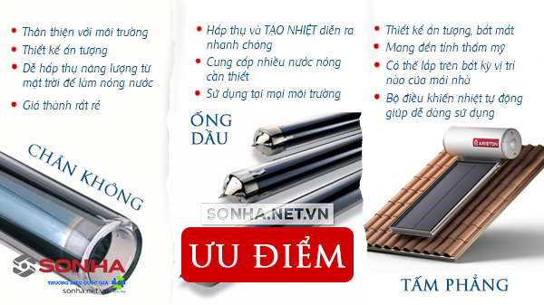 nên chọn máy nước nóng năng lượng mặt trời nào