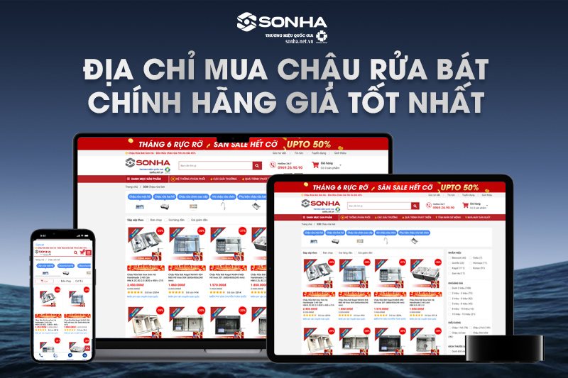  Sonha.net.vn - Địa chỉ mua chậu rửa bát chính hãng giá tốt