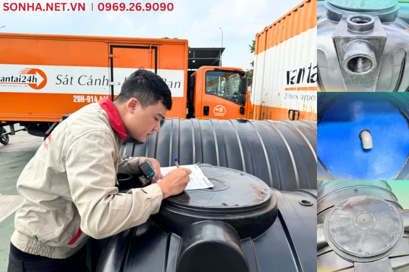 Bể được kiểm tra chất lượng trước khi bàn giao cho chủ đầu tư
