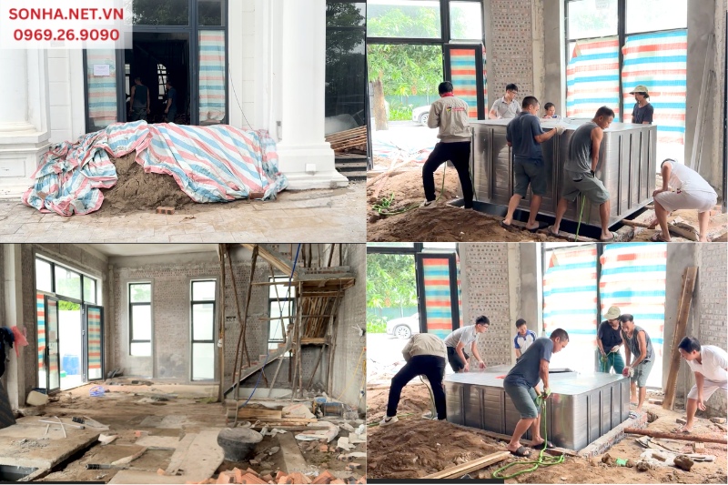 Toàn cảnh công trình biệt thự liền kề tại Hoàng Mai