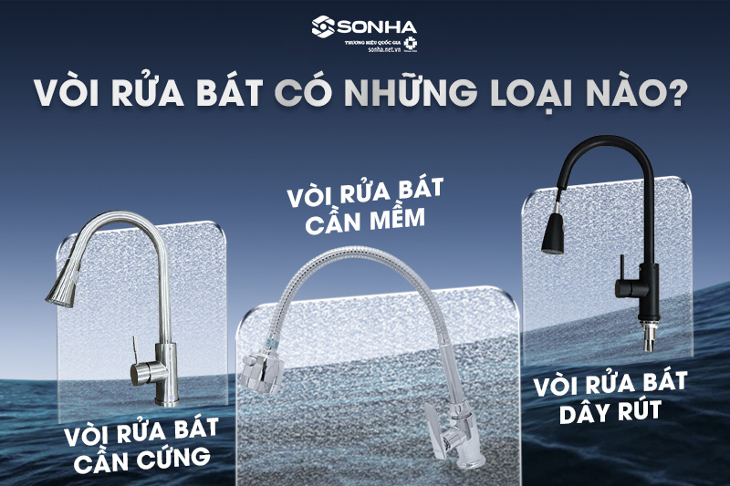 Vòi rửa bát có những loại nào?