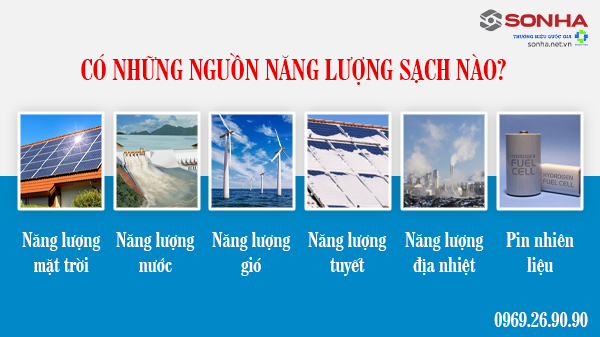 Có những nguồn năng lượng sạch nào?