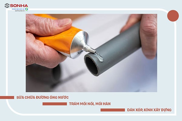 Công dụng keo dán chậu rửa bát