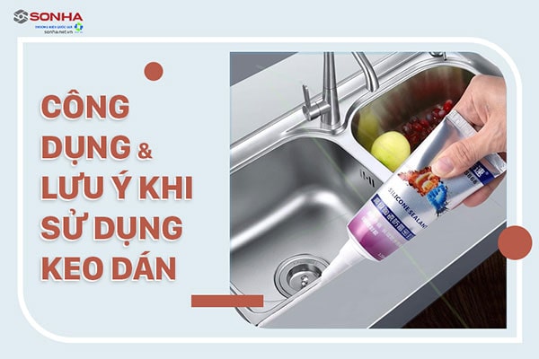 Keo dán bồn rửa chén