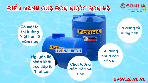 Điểm mạnh của bồn nước Sơn Hà