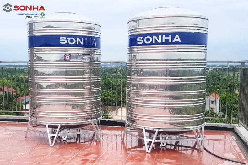 Sử dụng bồn nước inox để sử dụng trong sinh hoạt