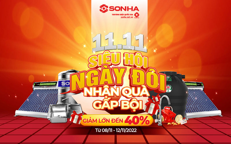 [Khuyến mãi tháng 11] Siêu hội ngày đôi 11.11: GIẢM LỚN 40%, FREESHIP TOÀN QUỐC