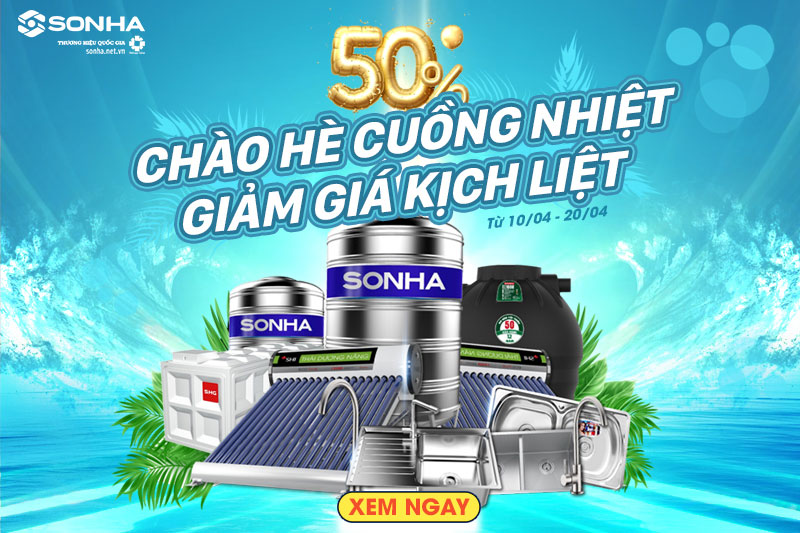 [Khuyến mãi tháng 4] Chào hè cuồng nhiệt - Giảm giá kịch lịch lên đến 50%