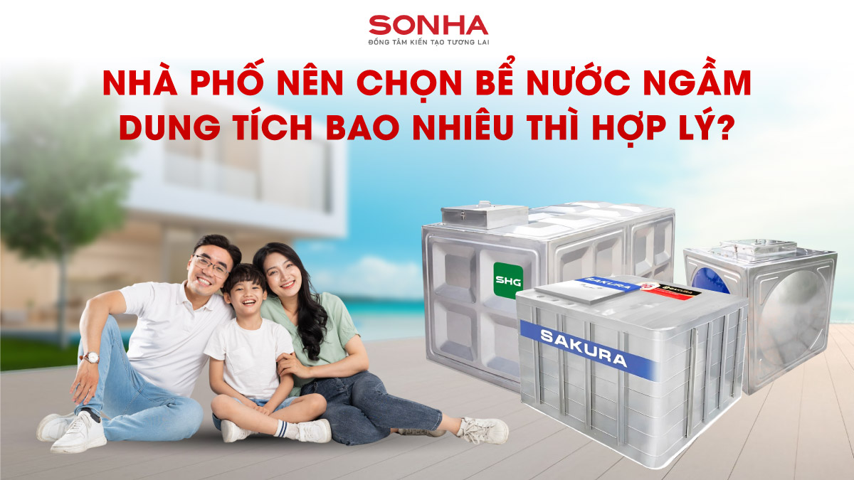 Nhà Phố Nên Chọn Bể Ngầm Dung Tích Bao Nhiêu Thì Hợp Lý?