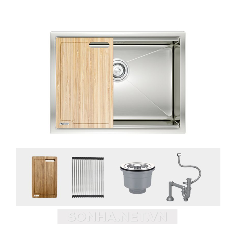 Chậu rửa bát 1 hố, hạ bậc KONOX Workstation Sink-Undermount Sink KN6046SU