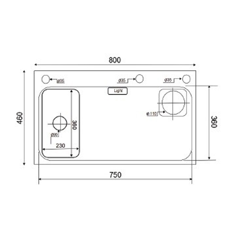 Chậu rửa bát chén  inox nano kèm vòi KAGOL  KNB8046 - 304 một hố inox 304 (kt:800x460x220)