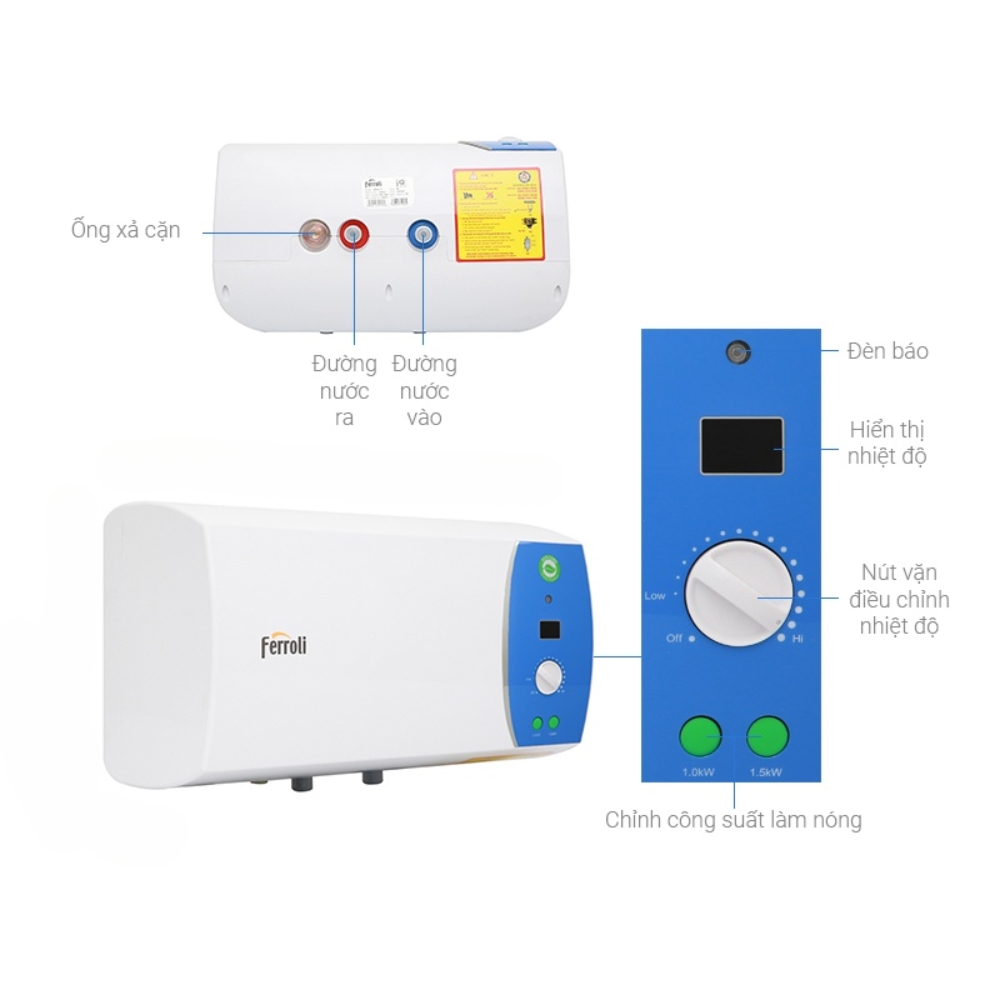 Bình nước nóng VERDI AE 30L