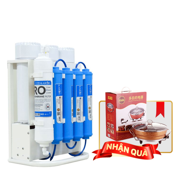 Máy lọc nước Karofi Slim S-s038 + lõi ORP + lõi đèn UV