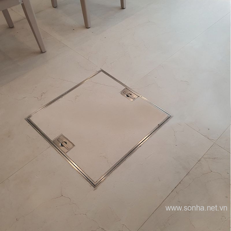 Nắp bể ngầm inox 500x500, chịu tải 2 tấn