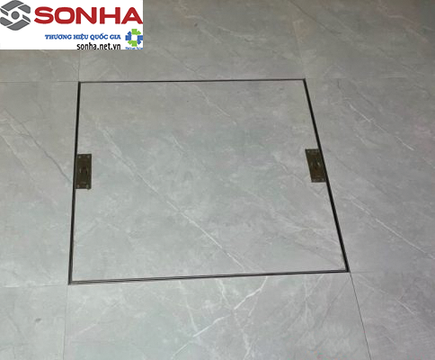 Nắp bể ngầm inox 700x700, chịu tải 2 tấn