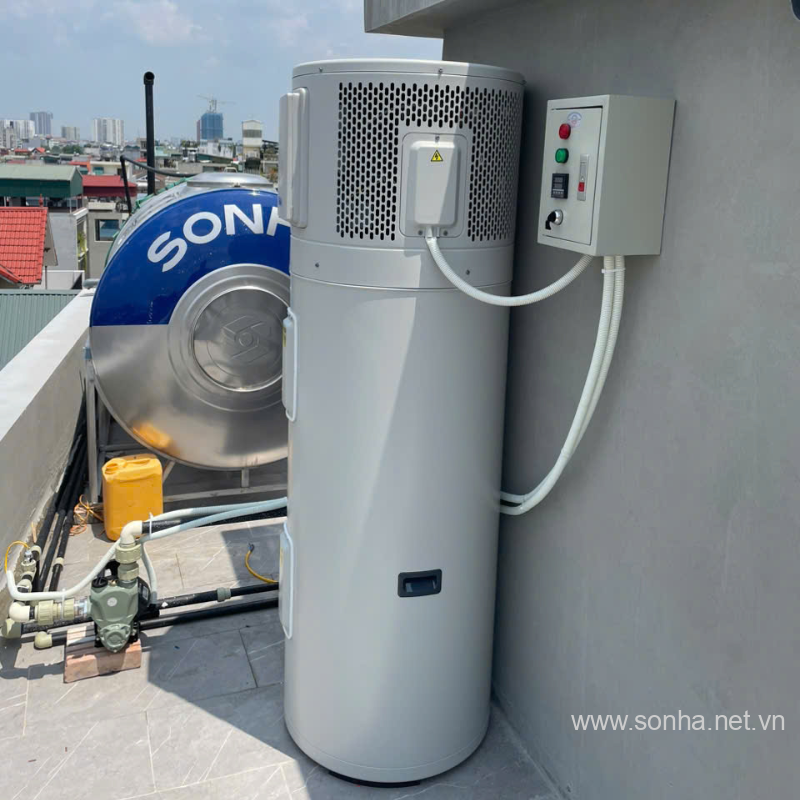 Máy bơm nhiệt All In One Midea RSJ-15/190RDN7-L2 dung tích 190L