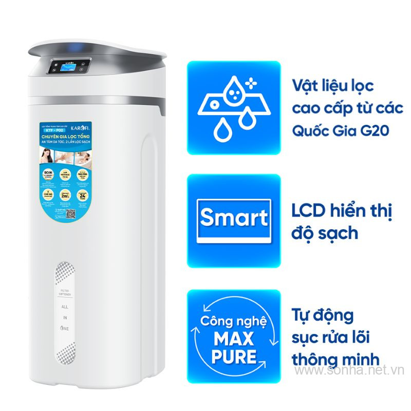 Lọc tổng trung tâm cao cấp Karofi KTF-P02