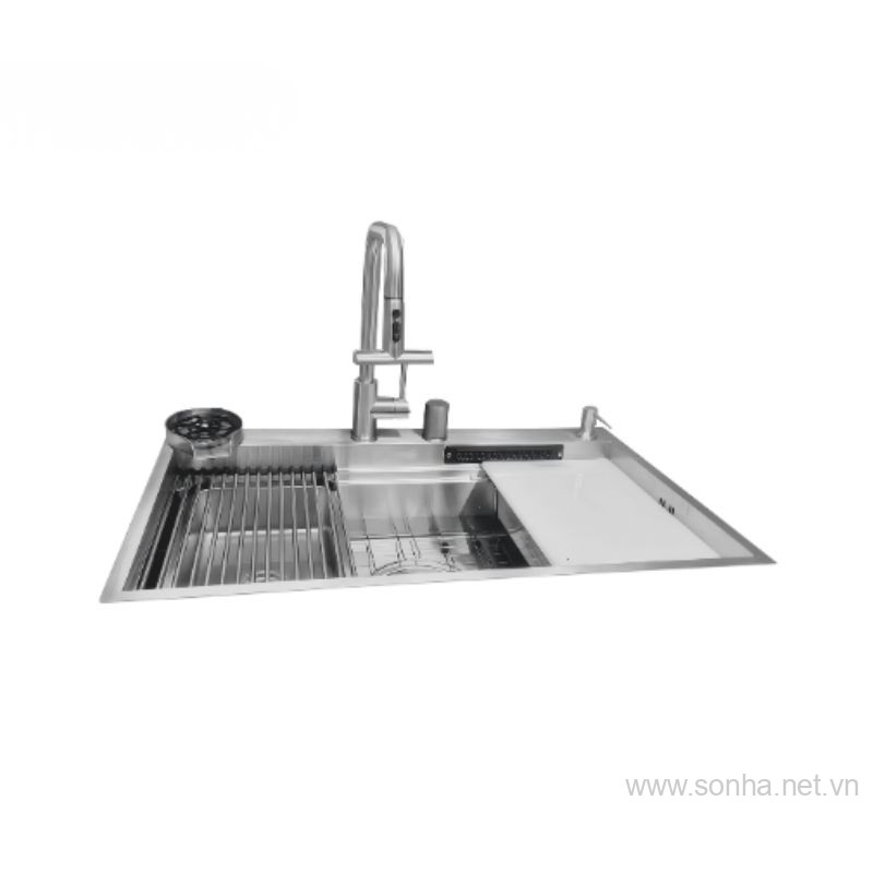 Chậu rửa bát một hố inox 304 Moomton M9852 (KT: 980x520x230 mm)