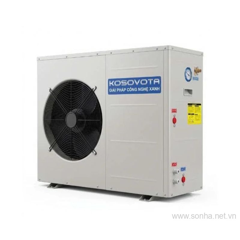 Máy bơm nhiệt Kosovota RS-012TA1, công suất nhiệt 13.2Kw, công suất điện 3.17Kw, 220-240V nằm ngang treo