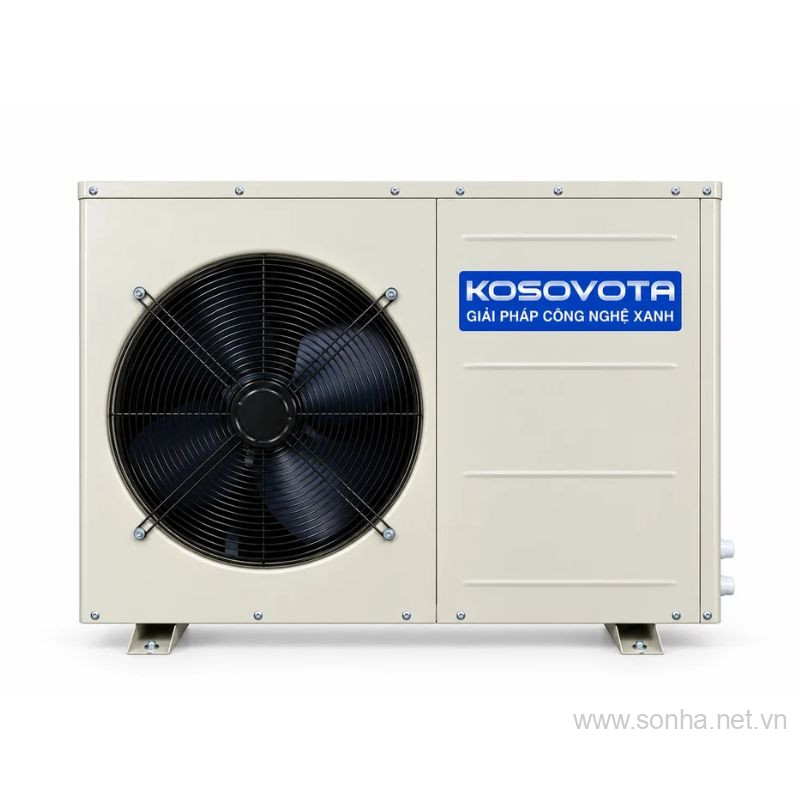 Máy bơm nhiệt Kosovota RS-018TA1, công suất nhiệt 18.8Kw, công suất điện 4.56Kw, 380-415V nằm ngang