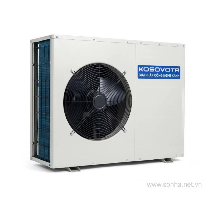 Máy bơm nhiệt Kosovota RS-018TA1, công suất nhiệt 18.8Kw, công suất điện 4.56Kw, 380-415V nằm ngang