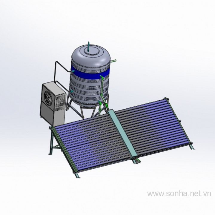 Thái Dương Năng Công nghiệp 40 Ống 500L F58