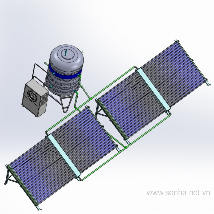 Thái Dương Năng Công Nghiệp 80 Ống 1000L F58