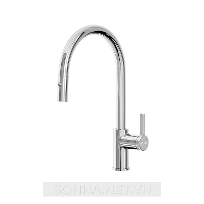  Vòi rửa bát Konox chức năng nóng lạnh rút dây Konox chế độ 2 đường nước ALTO CHROME