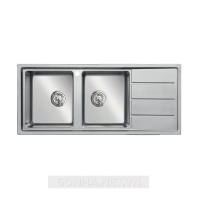  Chậu rửa bát 2 hố, có bàn chờ Konox Turkey Beta 1160 (1160x500x240mm)